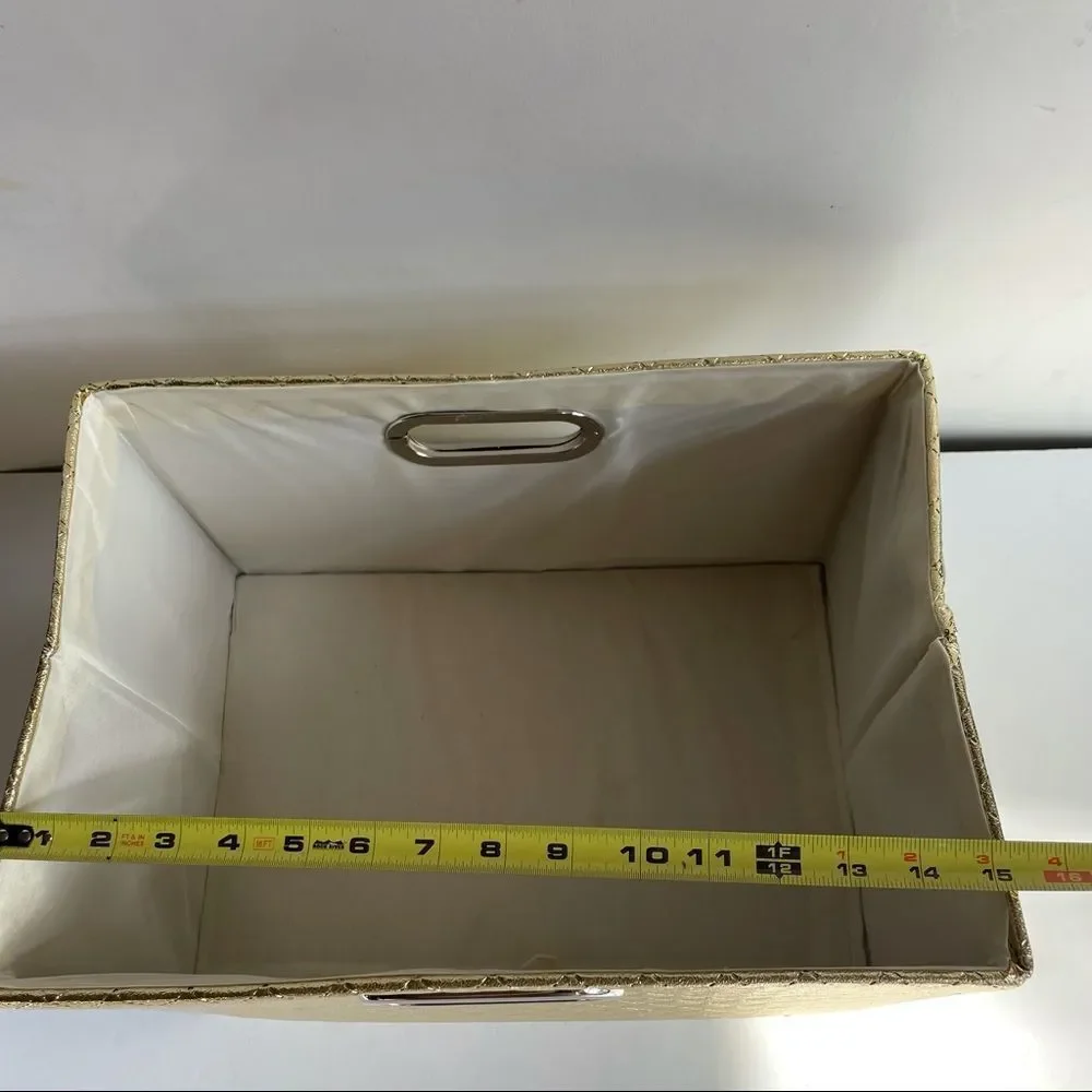 Estée Lauder Gold Storage Container Bin Handles